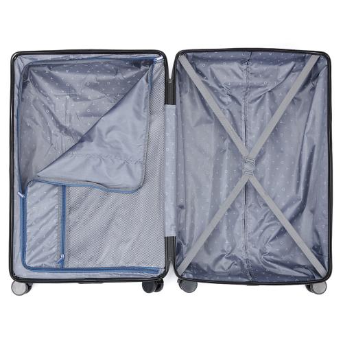 Чемодан TORBER ОНЕГА, синий, ABS-пластик, 79,5 х 51 х 29 см; - купить именные сувениры в Воронеже