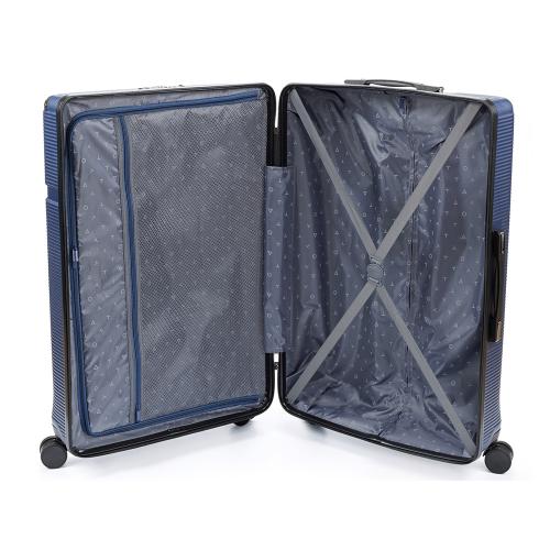 Чемодан TORBER ОНЕГА, синий, ABS-пластик, 79,5 х 51 х 29 см; - купить необычные сувениры в Воронеже