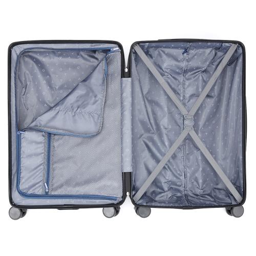 Чемодан TORBER ОНЕГА, синий, ABS-пластик, 69,5 х 46 х 26 см; - купить именные сувениры в Воронеже