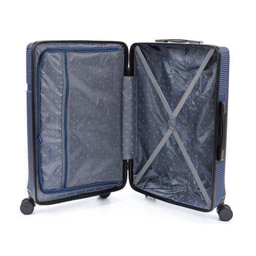 Чемодан TORBER ОНЕГА, синий, ABS-пластик, 69,5 х 46 х 26 см; - купить необычные сувениры в Воронеже
