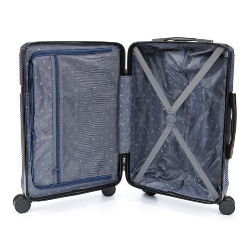 Чемодан TORBER ОНЕГА, синий, ABS-пластик, 59,5 х 39,5 х 24 см; - купить необычные сувениры в Воронеже