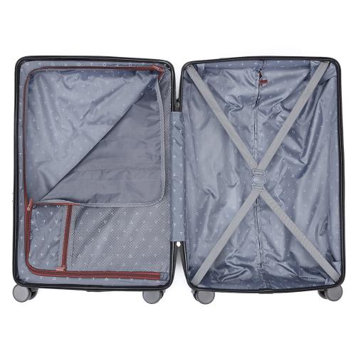 Чемодан TORBER ОНЕГА, бордовый, ABS-пластик, 79,5 х 51 х 29 см; - купить именные сувениры в Воронеже