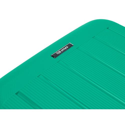 Чемодан TORBER В Отпуск, ярко-бирюзовый, полипропилен, 55 х 36 х 21,5 см; - купить подарки с логотипом в Воронеже