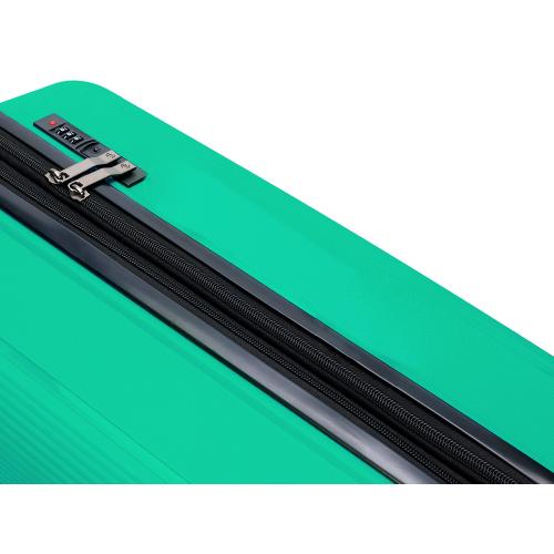 Чемодан TORBER В Отпуск, ярко-бирюзовый, полипропилен, 55 х 36 х 21,5 см; - купить именные сувениры в Воронеже