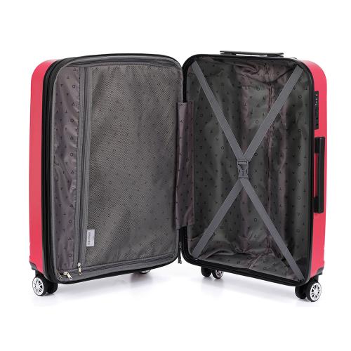 Чемодан TORBER В Отпуск, ярко-розовый, полипропилен, 55 х 36 х 21,5 см; - купить необычные сувениры в Воронеже