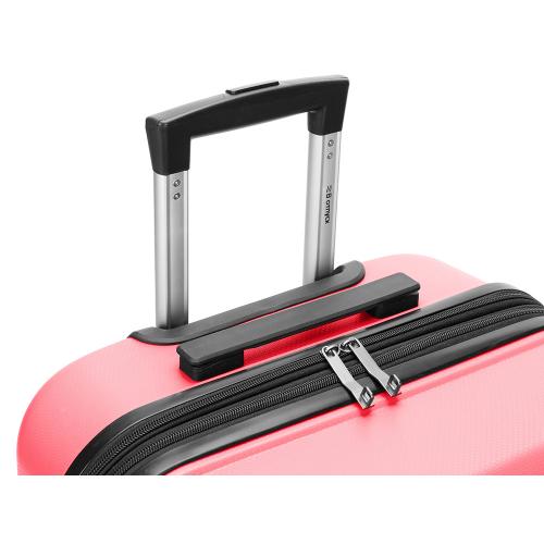 Чемодан TORBER В Отпуск, ярко-розовый, полипропилен, 65,5 х 43,5 х 26 см; - купить подарки с логотипом в Воронеже