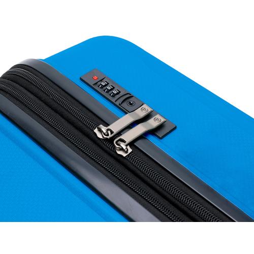 Чемодан TORBER В Отпуск, ярко-синий, полипропилен, 55 х 36 х 21,5 см; - купить подарки с логотипом в Воронеже