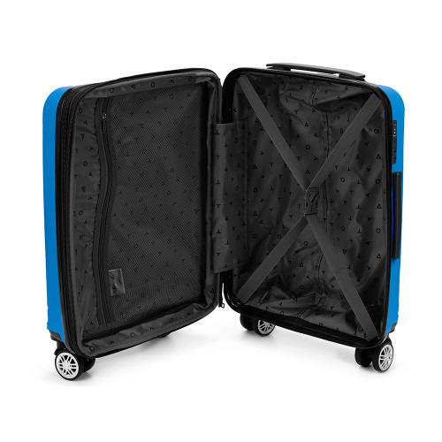 Чемодан TORBER В Отпуск, ярко-синий, полипропилен, 55 х 36 х 21,5 см; - купить необычные сувениры в Воронеже