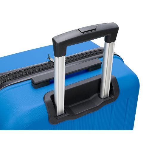 Чемодан TORBER В Отпуск, ярко-синий, полипропилен, 65,5 х 43,5 х 26 см; - купить именные сувениры в Воронеже