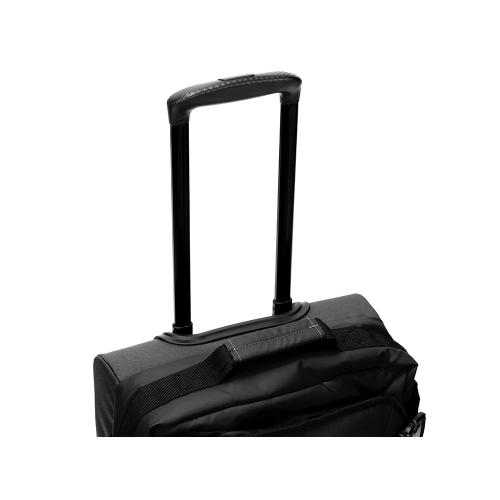 Сумка на колесах TORBER РИТМ, черный, полиэстер 900D с PU покрытием, 47 х 34 х 21,5 см; - купить подарки с логотипом в Воронеже