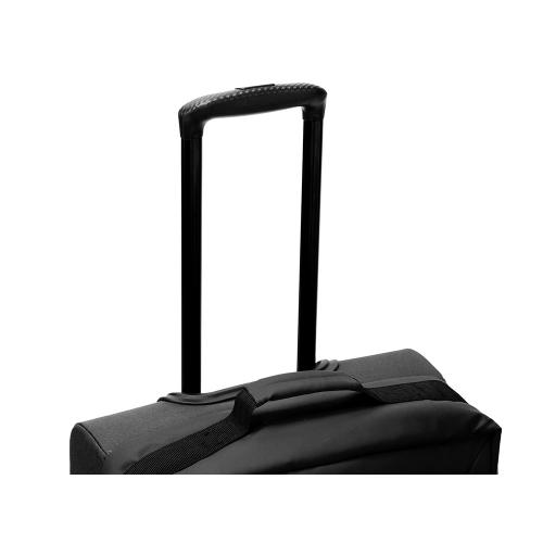 Сумка на колесах TORBER РИТМ, чёрный, полиэстер 900D с PU покрытием, 60 х 38 х 25,5 см; - купить подарки с логотипом в Воронеже
