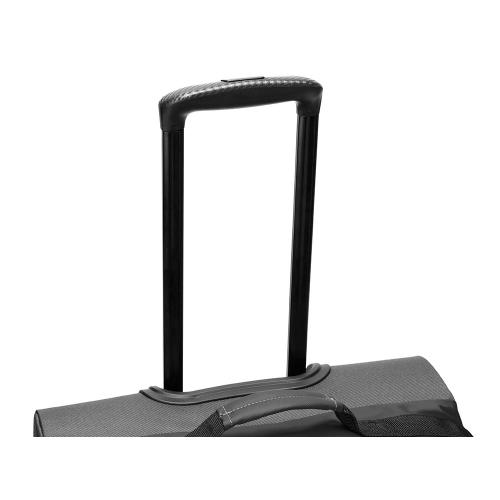 Сумка на колесах TORBER РИТМ, чёрный, полиэстер 900D с PU покрытием, 70 х 41 х 28,5 см; - купить подарки с логотипом в Воронеже
