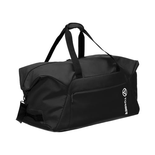Сумка дорожная TORBER РИТМ, чёрная, полиэстер 900D с PU покрытием; - купить необычные сувениры в Воронеже