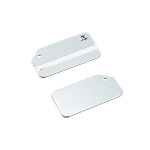 Бирка для багажа TORBER, серебристый, 8,0 х 4,0 см; - купить необычные подарки в Воронеже