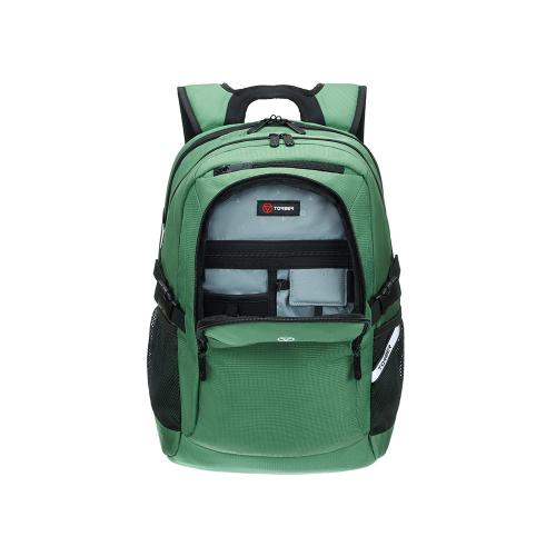 Рюкзак TORBER МЕГАПОЛИС с отделением для ноутбука 16, зеленый, полиэстер; - купить подарки с логотипом в Воронеже