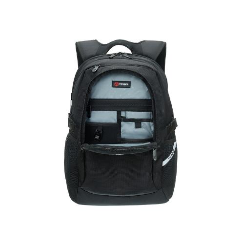 Рюкзак TORBER МЕГАПОЛИС с отделением для ноутбука 16, чёрный, полиэстер; - купить подарки с логотипом в Воронеже