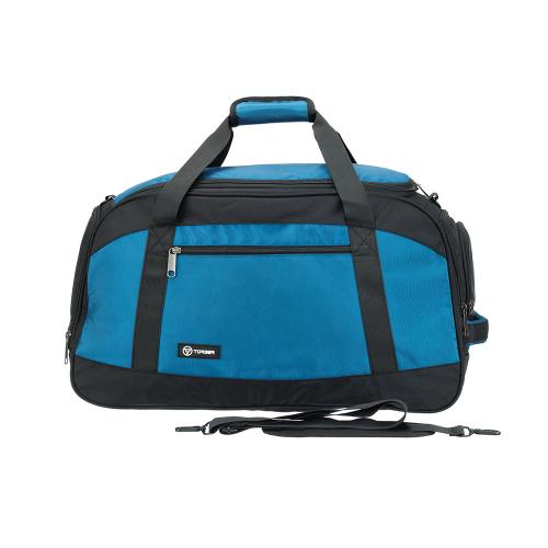 Сумка спортивная TORBER, синий/черный, полиэстер; - купить именные сувениры в Воронеже