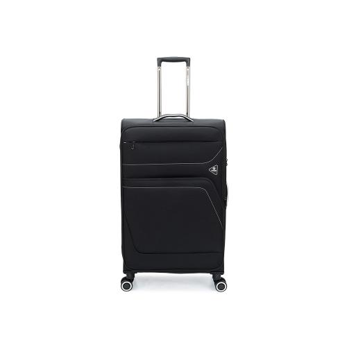 Чемодан TORBER НЕРО, чёрный, переработанный ПЭТ, 48 х 28 х 79 см; - купить необычные подарки в Воронеже