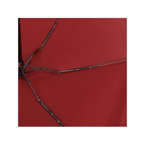 Зонт складной женский TORBER, механика, 5 сложений, красный, каркас алюминий, эпонж, пластиковая ручка; - купить подарки с логотипом в Воронеже