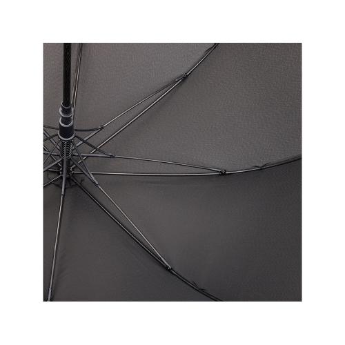Зонт трость мужской TORBER, полуавтомат, черный, каркас файбергласс, эпонж, пластиковая ручка; - купить подарки с логотипом в Воронеже