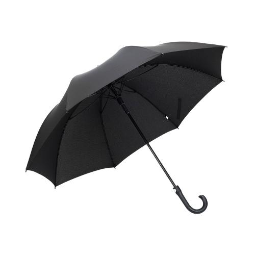 Зонт трость мужской TORBER, полуавтомат, черный, каркас файбергласс, эпонж, пластиковая ручка; - купить необычные сувениры в Воронеже
