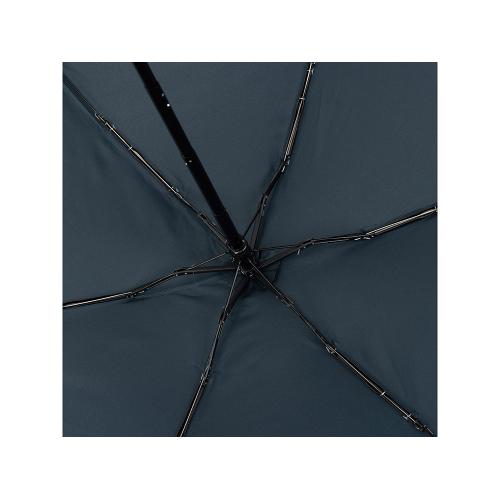 Зонт складной женский TORBER, механика, 5 сложений, синий, каркас алюминий, эпонж, пластиковая ручка; - купить именные сувениры в Воронеже