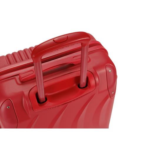Чемодан TORBER В Отпуск, красный, ABS-пластик, 45 х 27 х 68 см, 63 л, 3; - купить именные сувениры в Воронеже