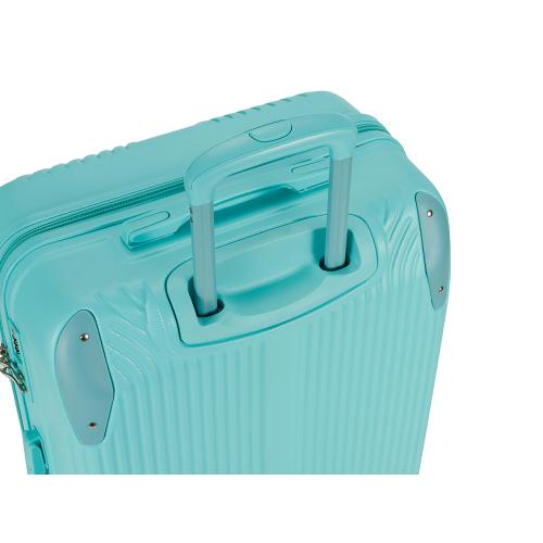 Чемодан TORBER В Отпуск, бирюзовый, ABS-пластик, 48 х 29,5 х 72 см, 80 л, 3; - купить именные сувениры в Воронеже