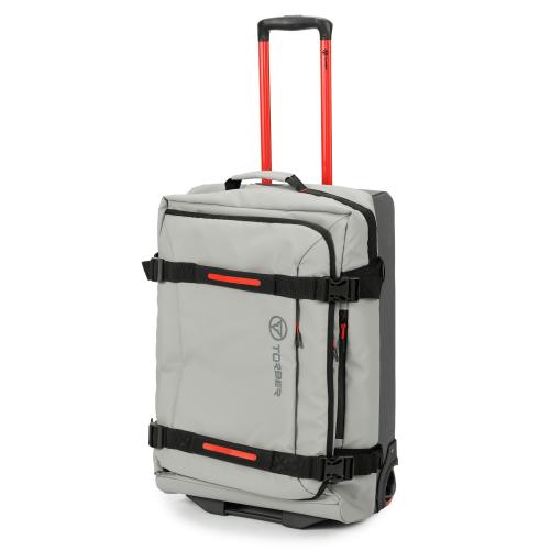 Сумка на колесах TORBER РИТМ, серый, полиэстер 900D с PU покрытием, 62 х 39,5 х 28,5 см; - купить необычные подарки в Воронеже