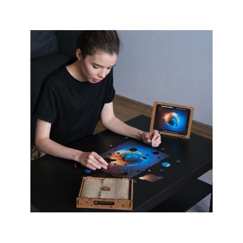 Деревянный пазл Earth; - купить необычные подарки в Воронеже