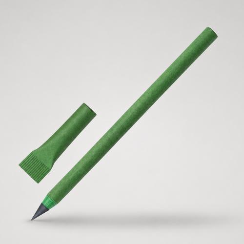 Вечный карандаш из переработанной бумаги Recycled pencil, зеленый классический