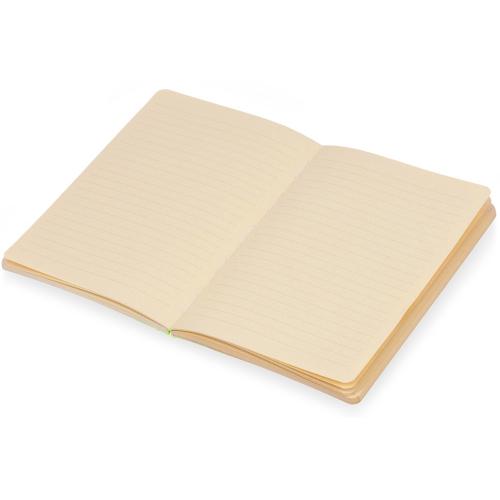 Блокнот А5 из переработанного тростника и RPET Adiantum, 80 листов, гибкая обложка; - купить подарки с логотипом в Воронеже