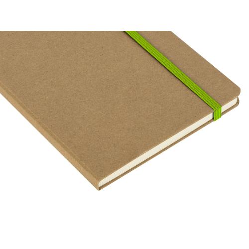 Блокнот Sevilia Hard, твердая обложка из крафта A5, 80 листов; - купить подарки с логотипом в Воронеже