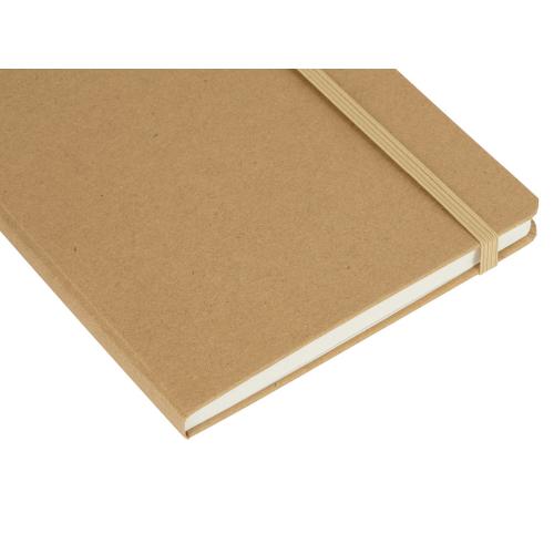 Блокнот Sevilia Hard, твердая обложка из крафта A5, 80 листов; - купить подарки с логотипом в Воронеже