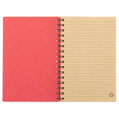 Блокнот на спирали в картонной обложке с переработанной бумагой Mania; - купить необычные сувениры в Воронеже