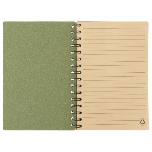 Блокнот на спирали в картонной обложке с переработанной бумагой Mania; - купить необычные сувениры в Воронеже