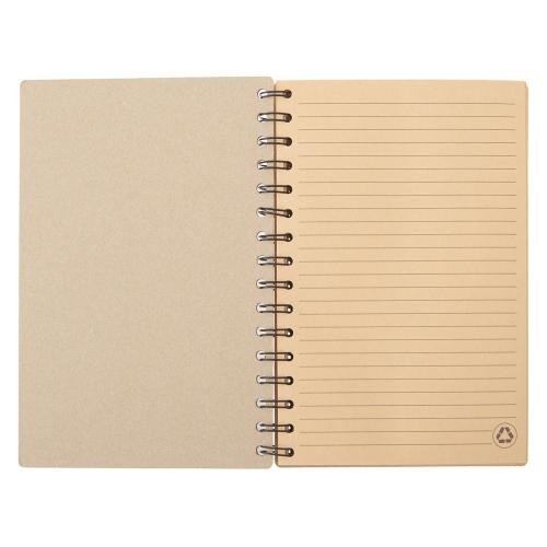 Блокнот на спирали в картонной обложке с переработанной бумагой Mania; - купить необычные сувениры в Воронеже