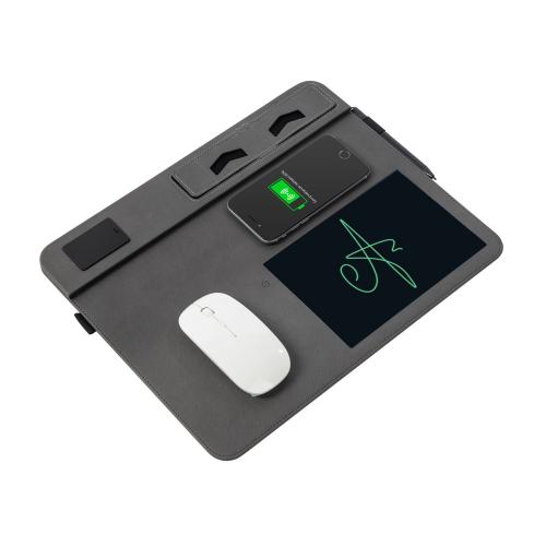 Многофункциональный коврик для мыши Multi Pad с беспроводной зарядкой и LCD экраном, 10 Вт; - купить именные сувениры в Воронеже