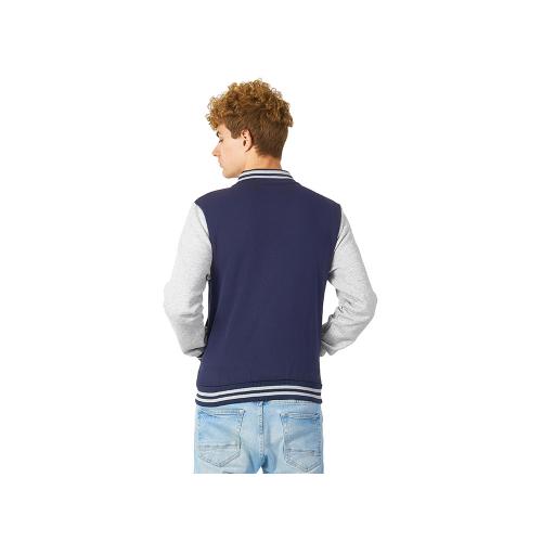 Бомбер Oxford, темно-синий/серый меланж; - купить подарки с логотипом в Воронеже