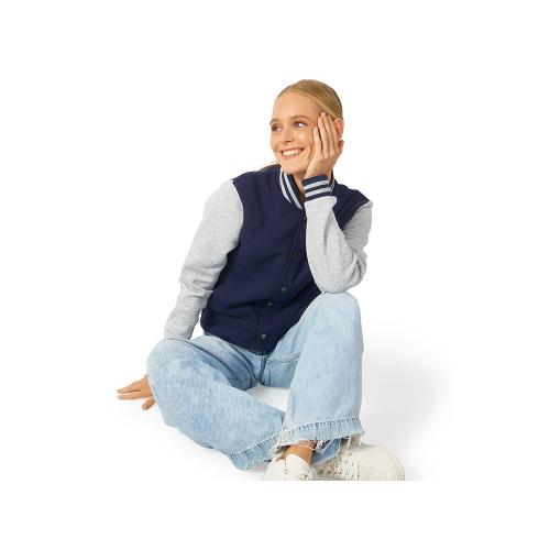 Бомбер Oxford, темно-синий/серый меланж; - купить именные сувениры в Воронеже