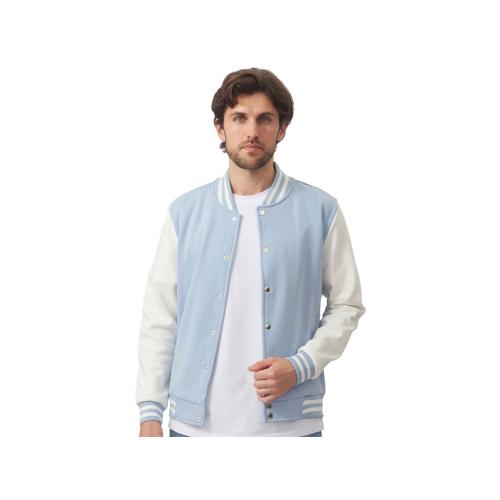 Бомбер Oxford, небесно-голубой/молочный; - купить необычные подарки в Воронеже