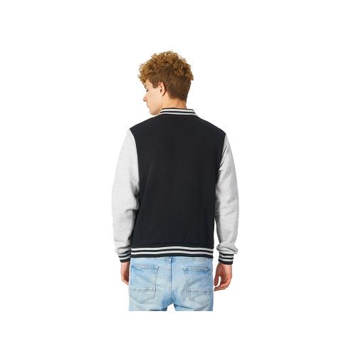 Бомбер Oxford, черный/серый меланж; - купить подарки с логотипом в Воронеже