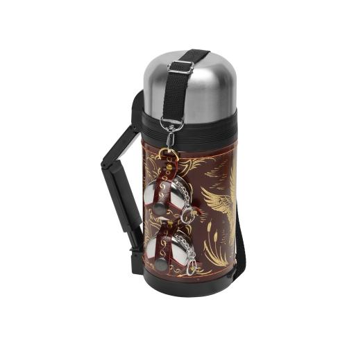 Термос в кожаном чехле, 1,2л; - купить необычные сувениры в Воронеже