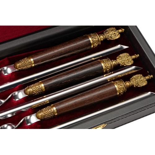 Набор шампуров Россия; - купить необычные подарки в Воронеже