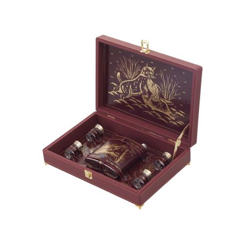 Набор Подарочный, бордовый/золотистый