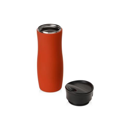 Вакуумная термокружка с кнопкой Streamline, Waterline, soft-touch, тубус; - купить необычные сувениры в Воронеже