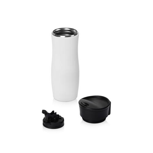 Вакуумная термокружка с кнопкой Streamline, Waterline, soft-touch, тубус; - купить необычные сувениры в Воронеже