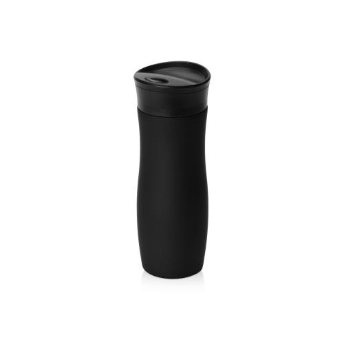 Вакуумная термокружка с кнопкой Streamline, Waterline, soft-touch, тубус; - купить необычные подарки в Воронеже