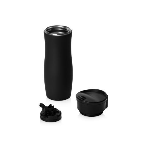 Вакуумная термокружка с кнопкой Streamline, Waterline, soft-touch, тубус; - купить необычные сувениры в Воронеже