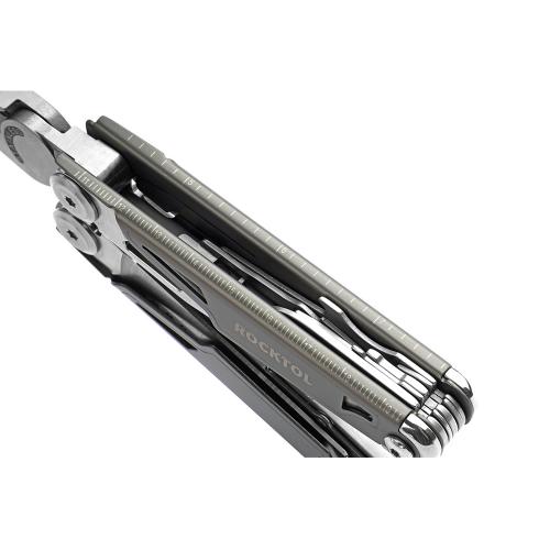 Мультитул Rocktol 19 в 1 с титановыми ручками, нейлоновый чехол; - купить подарки с логотипом в Воронеже